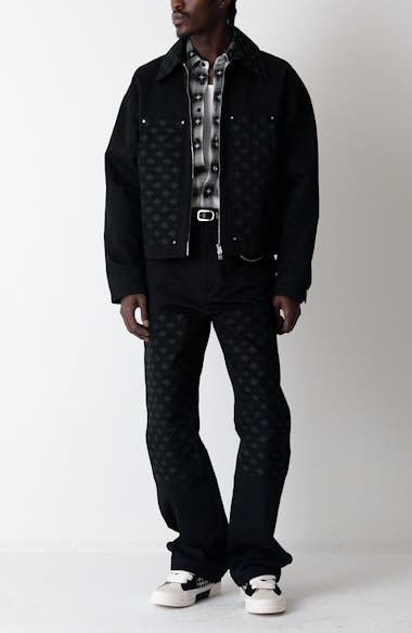 AMIRI MA Quad Jacquard Cotton & Wool Work Jacket | Nordstrom