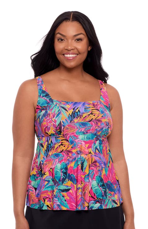 Maddie Square Neck Tankini Swimsuit Top