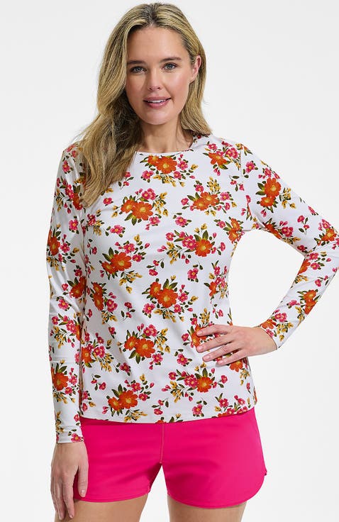 SunShade UPF 50 Long Sleeve Rash Guard Swim Tee