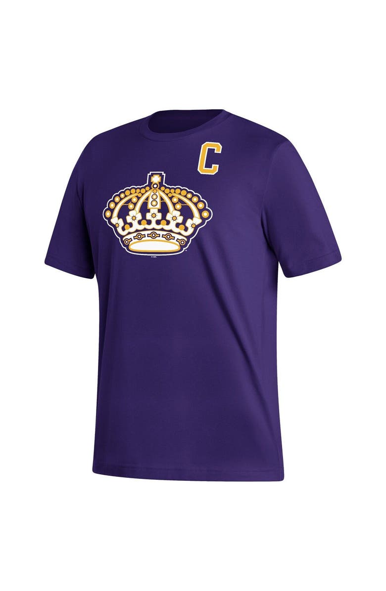 adidas Men's adidas Anze Kopitar Purple Los Angeles Kings Reverse Retro 2.0 Name & Number T-Shirt, Alternate, color, 