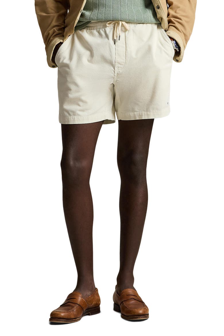 Prepster 6-Inch Corduroy Drawstring Shorts, Main, color, WARM WHITE