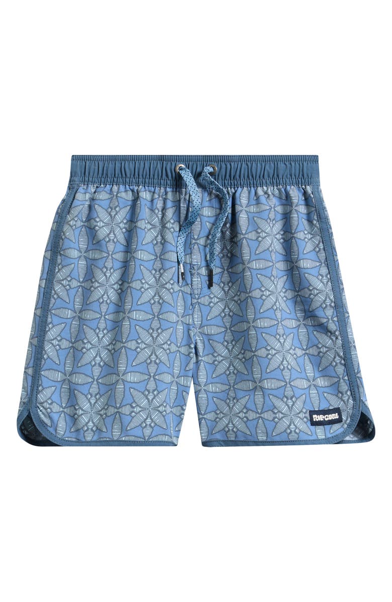 Rip Curl Kids' Pacific Rinse Gem Volley Swim Trunks, Main, color, Faded Denim