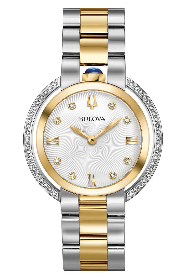 Classic Rubaiyat Diamond Bracelet Watch, 35mm, Main, color, TWO-TONE