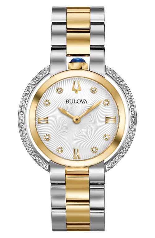 BULOVA Classic Rubaiyat Diamond Bracelet Watch, 35mm in Two-Tone  product