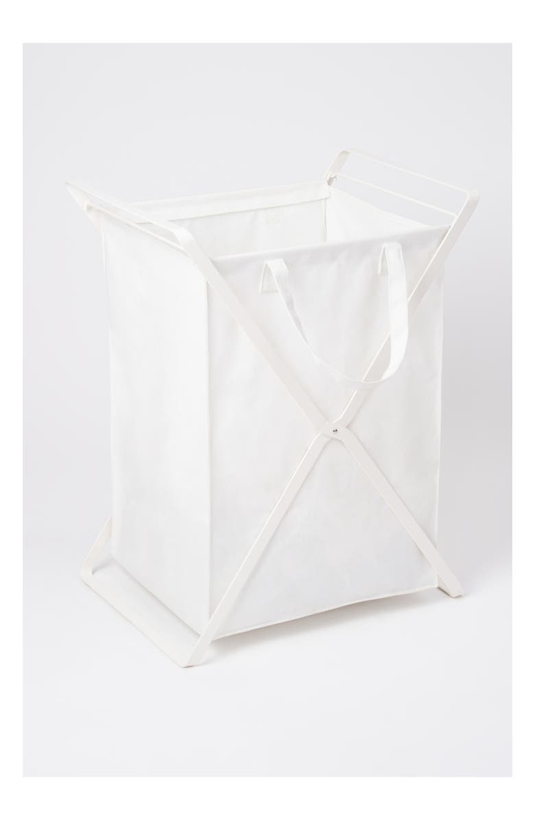 Yamazaki Laundry Hamper, Alternate, color, White