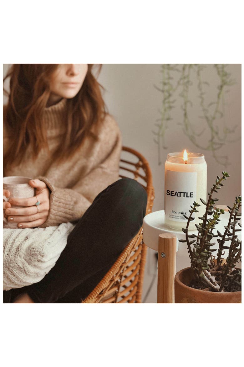 Seattle Soy Wax Candle, Alternate, color, SEATTLE