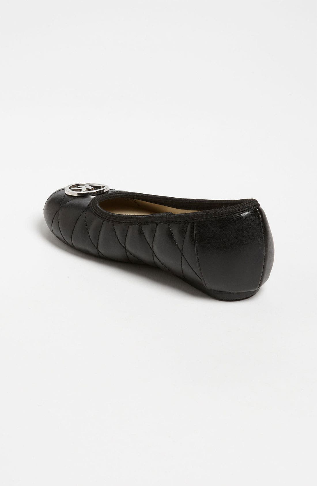 'Faye' Flat, Alternate, color, BLACK