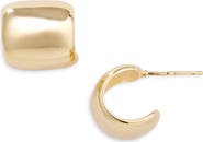 Nordstrom Demi Fine Wide Huggie Hoop Earrings