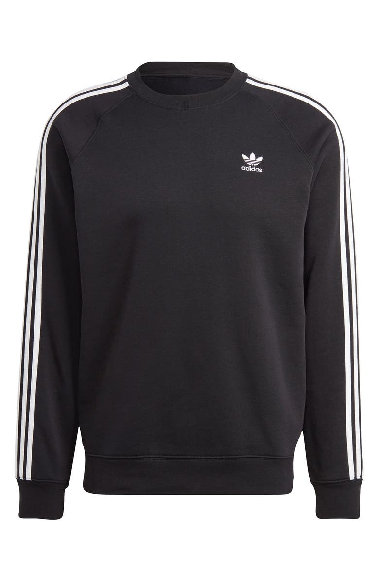 adidas Lifestyle 3-Stripes Long Sleeve T-Shirt, Alternate, color, Black