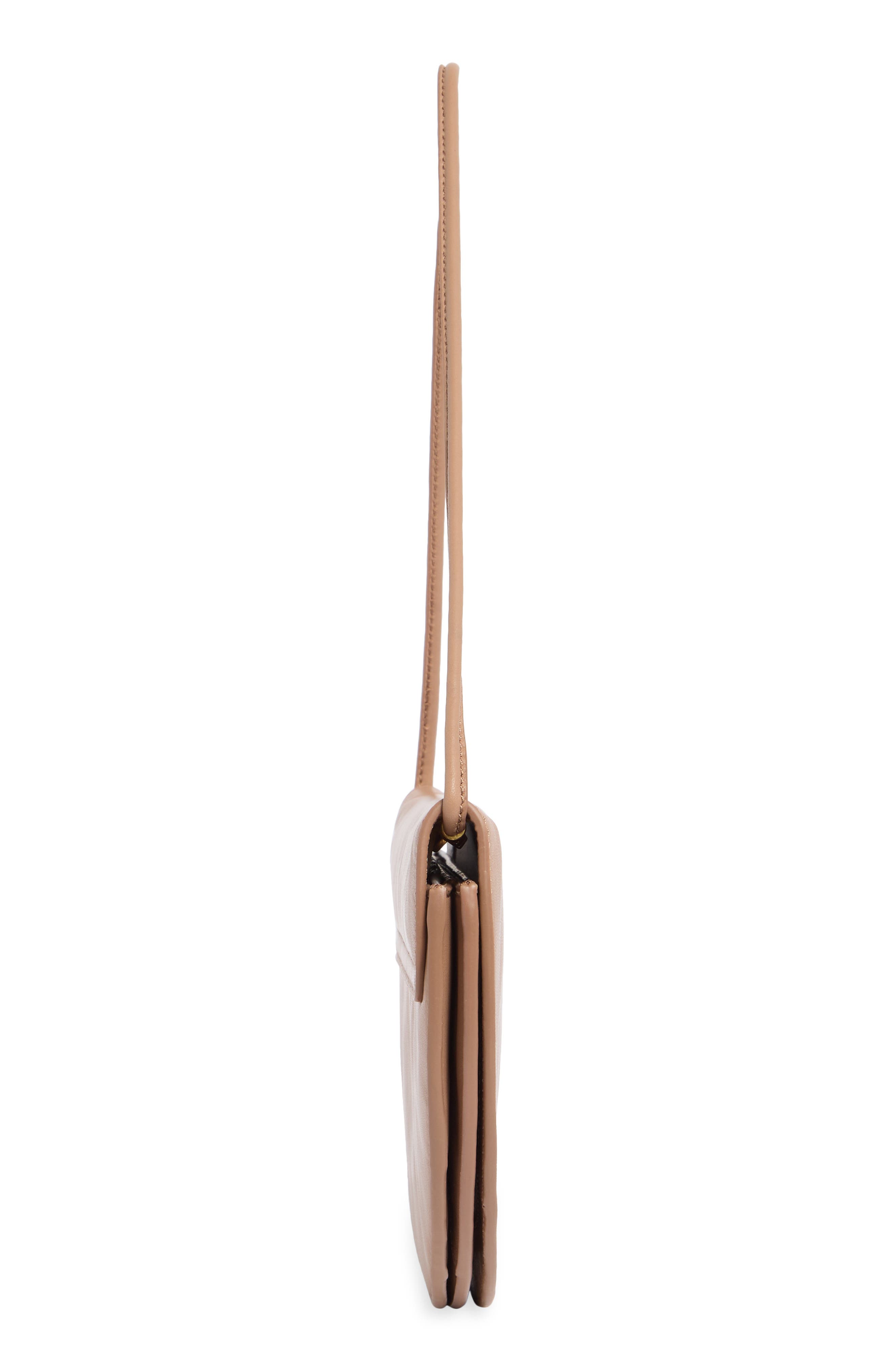 Arca Leather Clutch, Alternate, color, PECAN