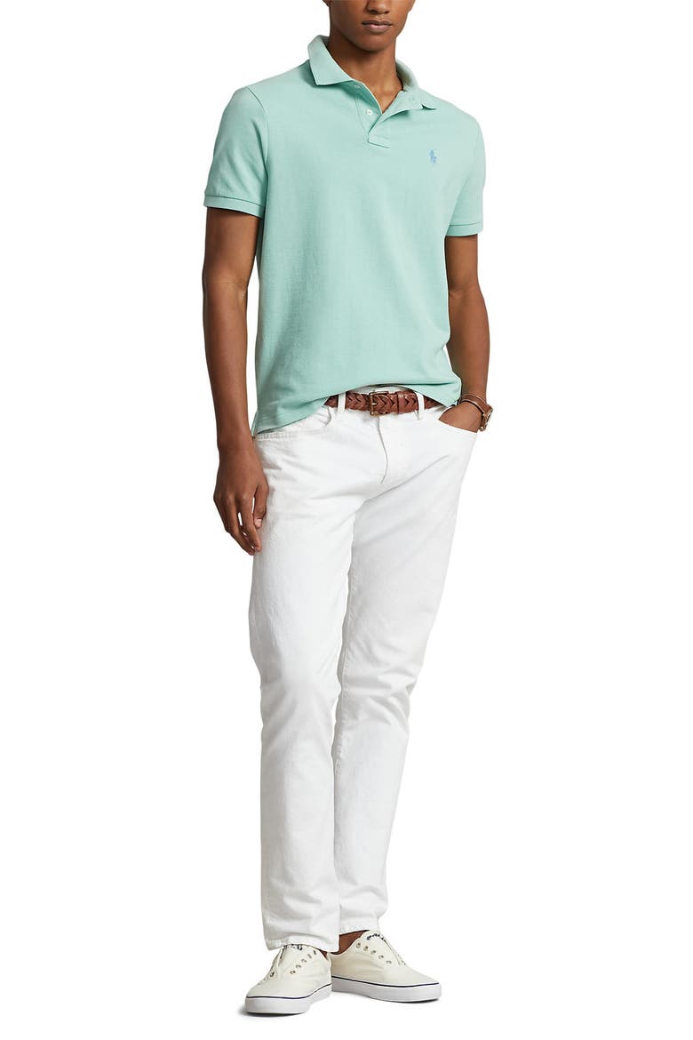 Cotton Piqué Polo, Alternate, color, CELADON/ C7580