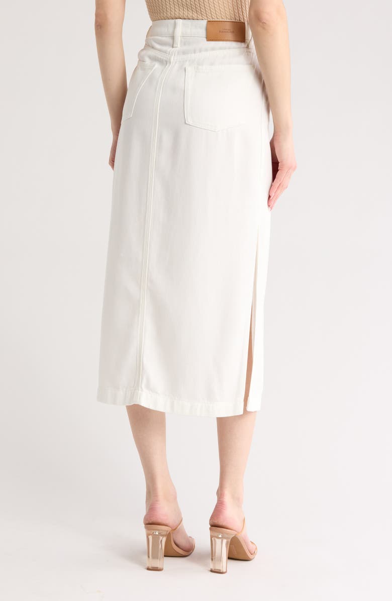 7 For All Mankind Midi Denim Skirt, Alternate, color, 