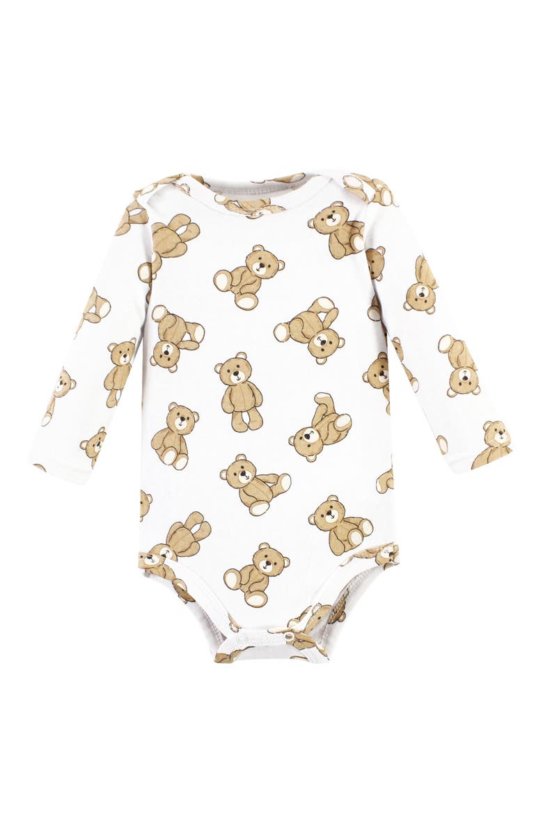 Hudson Baby Cotton Bodysuit and Pant Set, Alternate, color, Teddy Bears