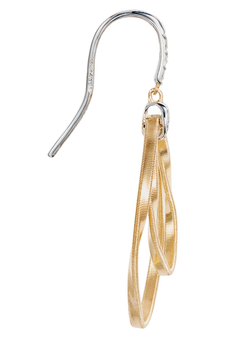 Marrakech Onde Concentric Coil Drop Earrings, Alternate, color, WHITE GOLD/ YELLOW GOLD