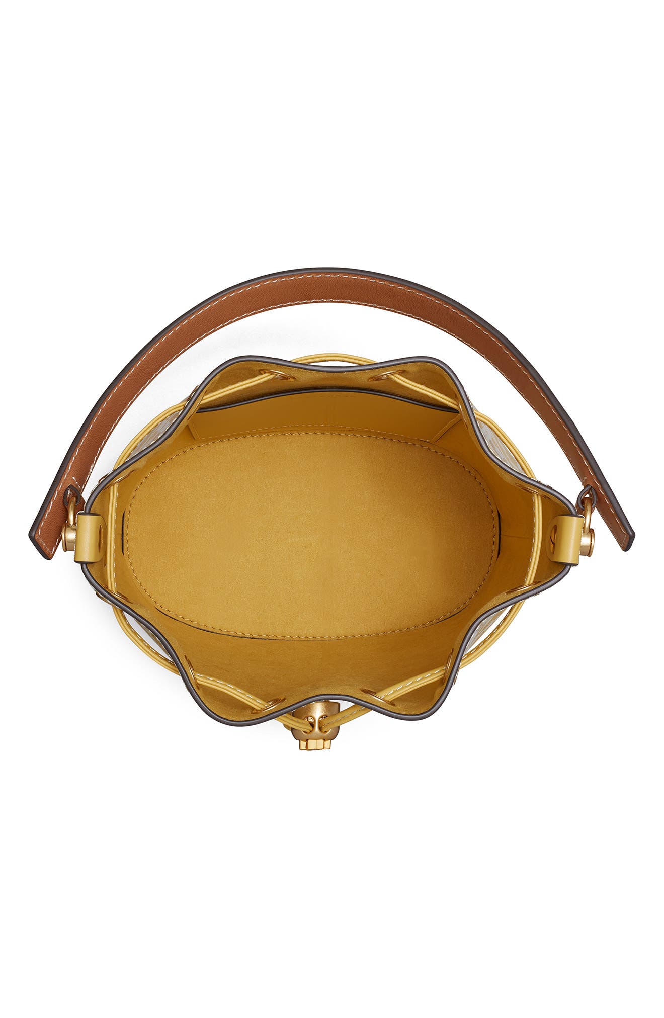 Tory Burch T Monogram Embossed Bucket Bag, Alternate, color, 