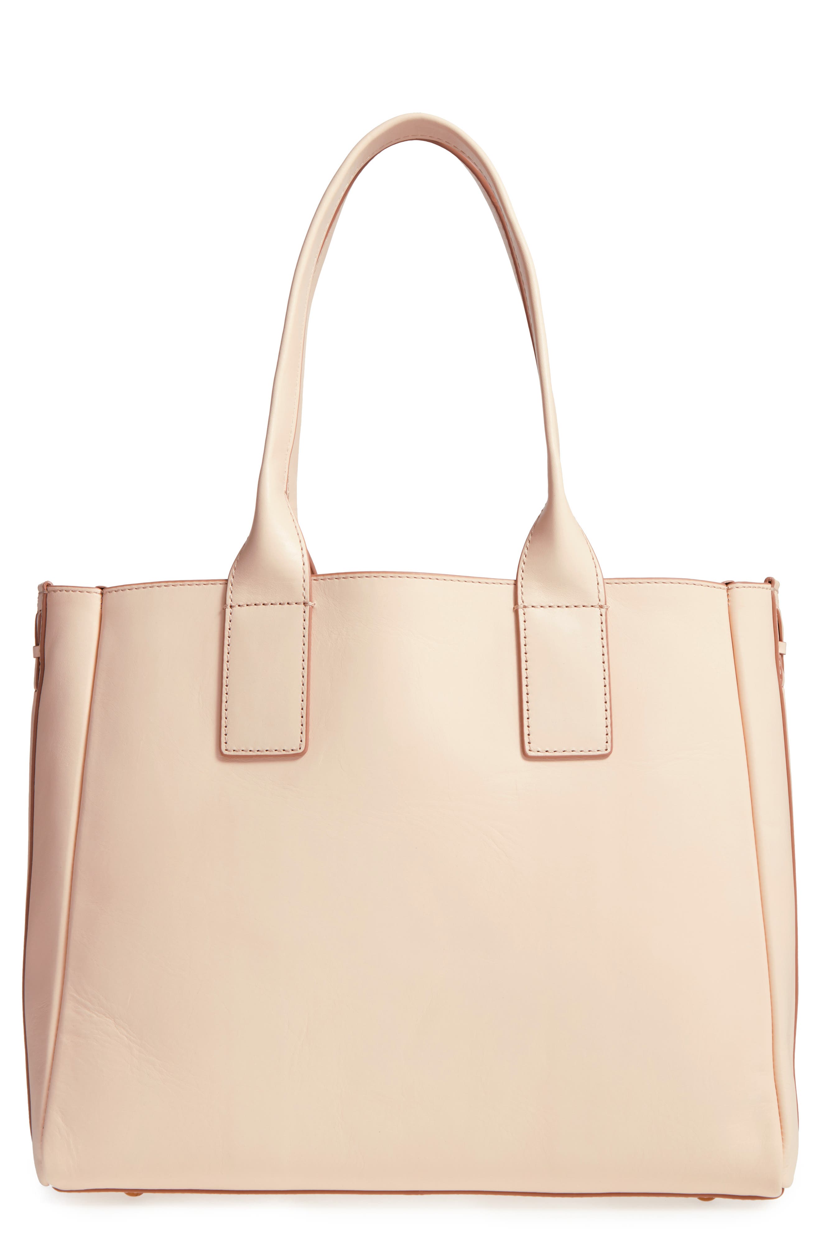 Ilana Leather Tote, Main, color, NATURAL