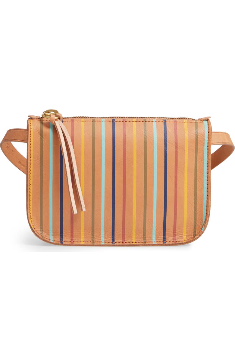 Madewell The Simple Rainbow Stripe Pouch Belt Bag, Main, color,