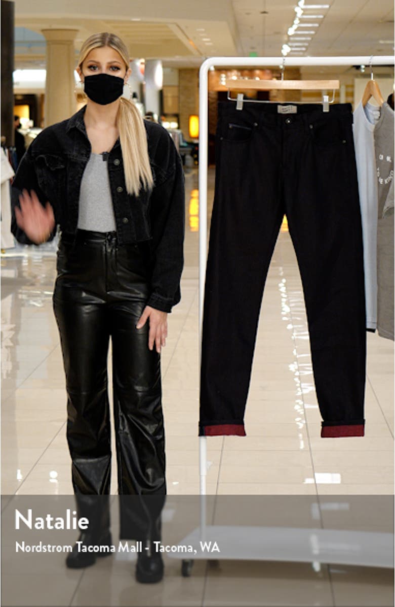 Super Guy Skinny Tapered Fit Selvedge Jeans, sales video thumbnail