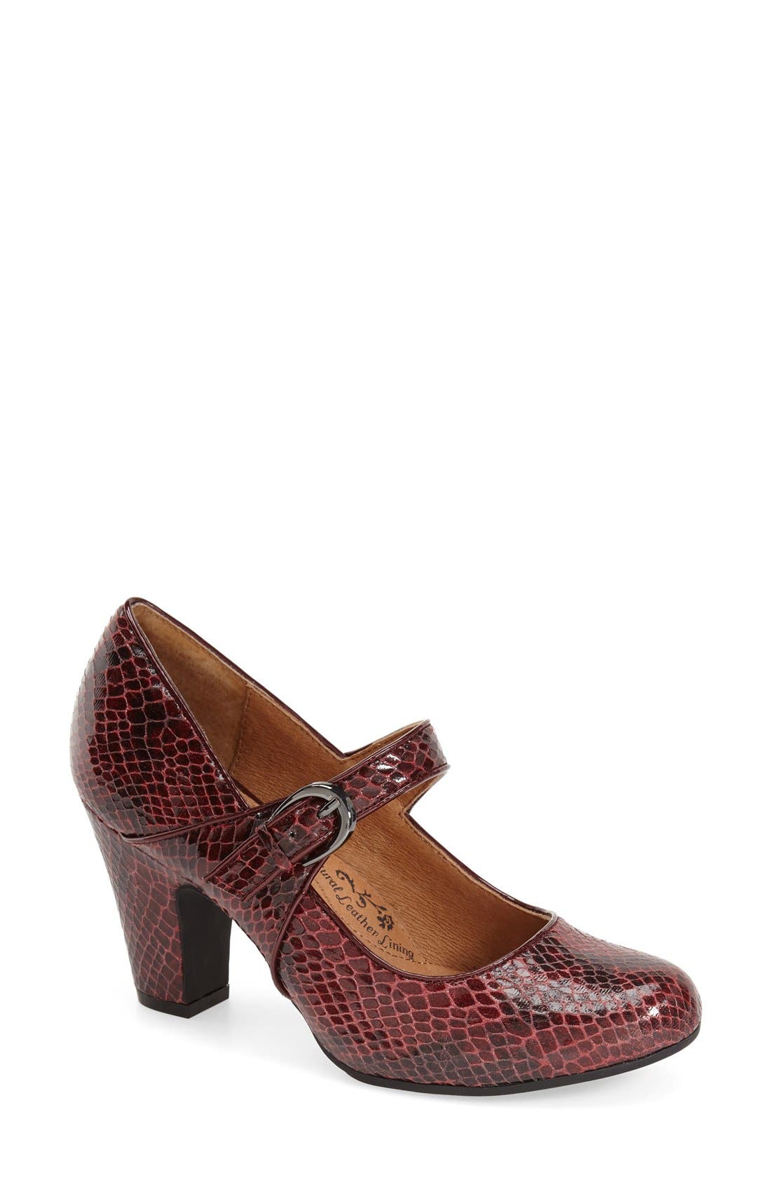'Miranda' Mary Jane Pump, Main, color, RED