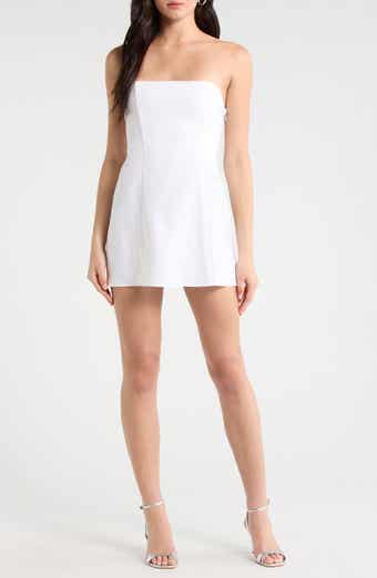 Aurina Linen Strapless Top