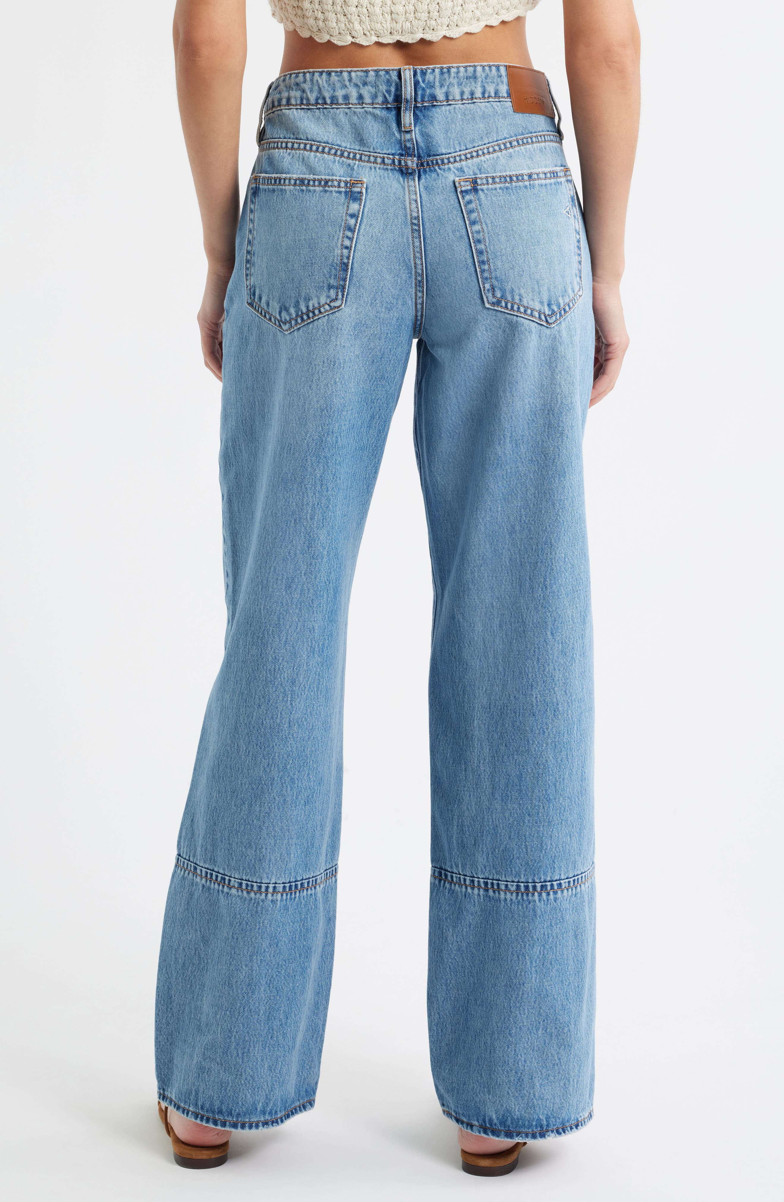 Seamed Wide Leg Dad Jeans - image 2