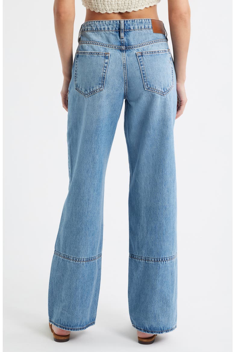 Seamed Wide Leg Dad Jeans, Alternate, color, MED.WASH