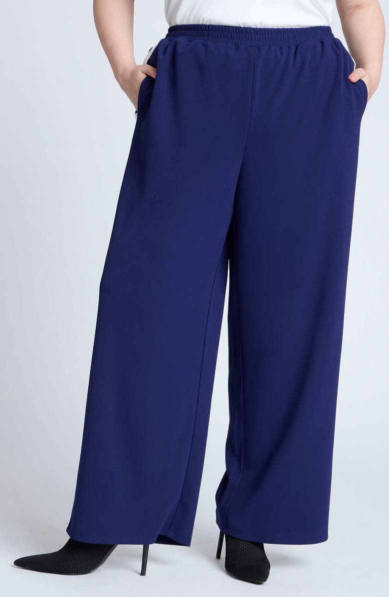 ELOQUII Side Stripe Track Pants, Main, color, 