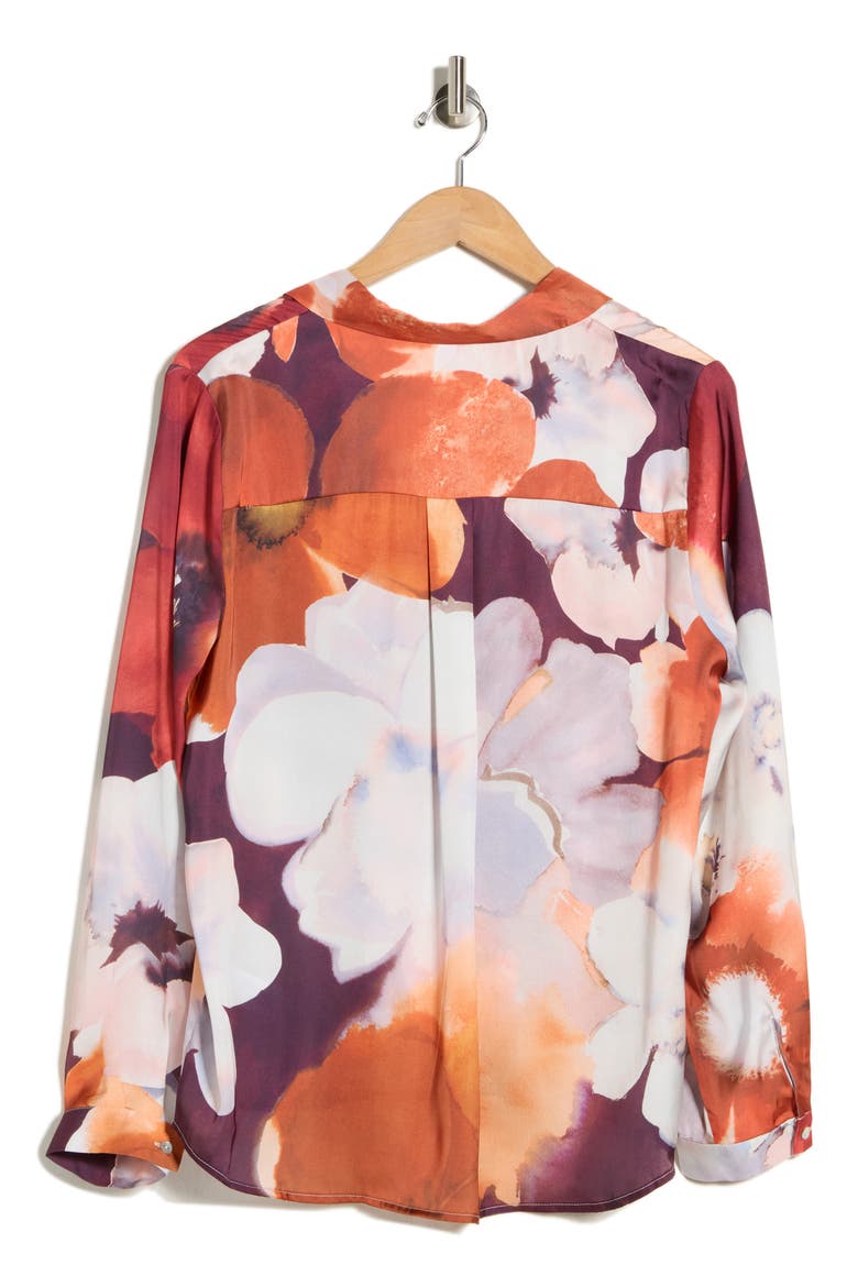Floral Button-Up Shirt, Alternate, color, LARGE SCALE FLORAL