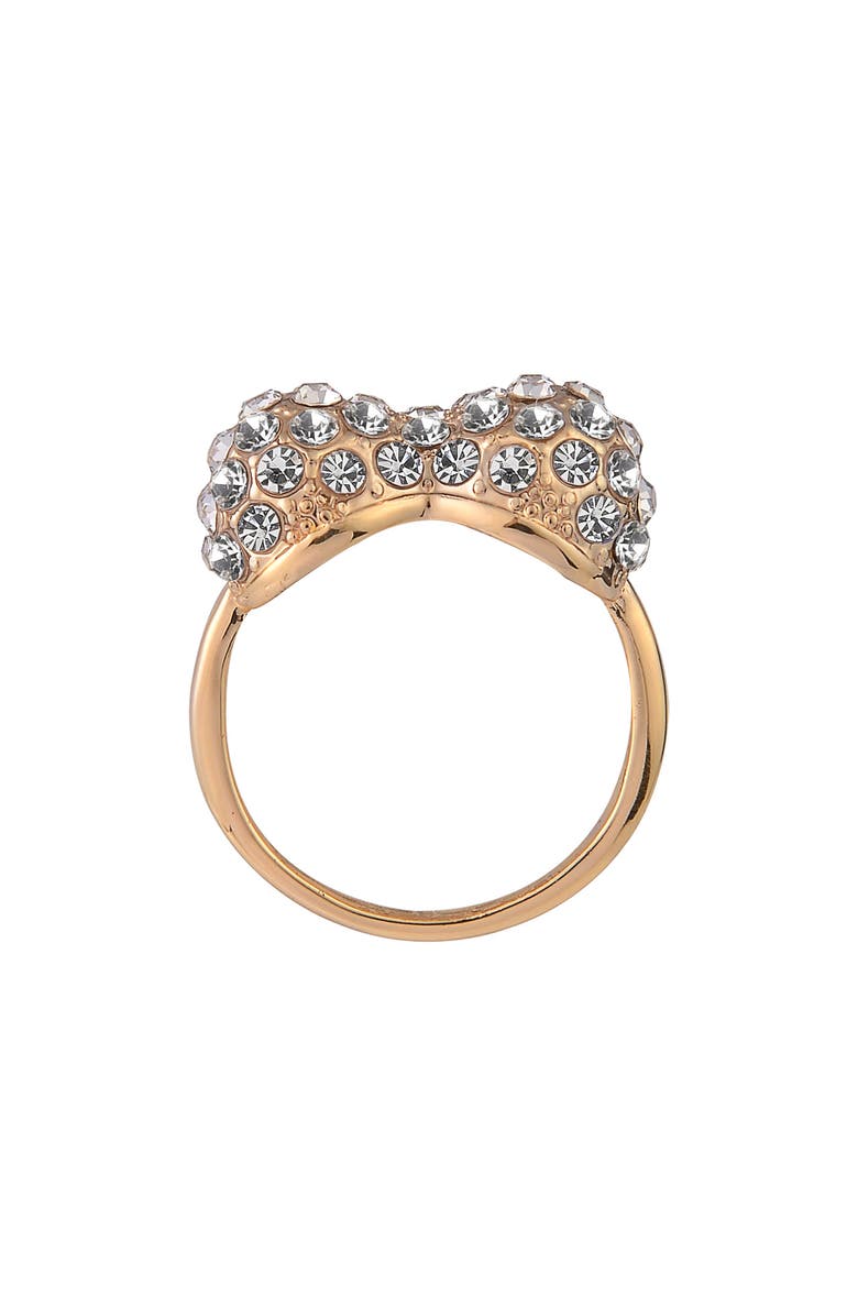 Laundry by Shelli Segal Pavé Heart Cocktail Ring, Alternate, color, Gold