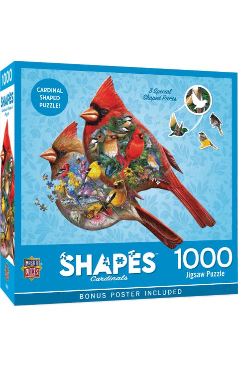 Cardinals 1000 Piece Shaped Puzzle