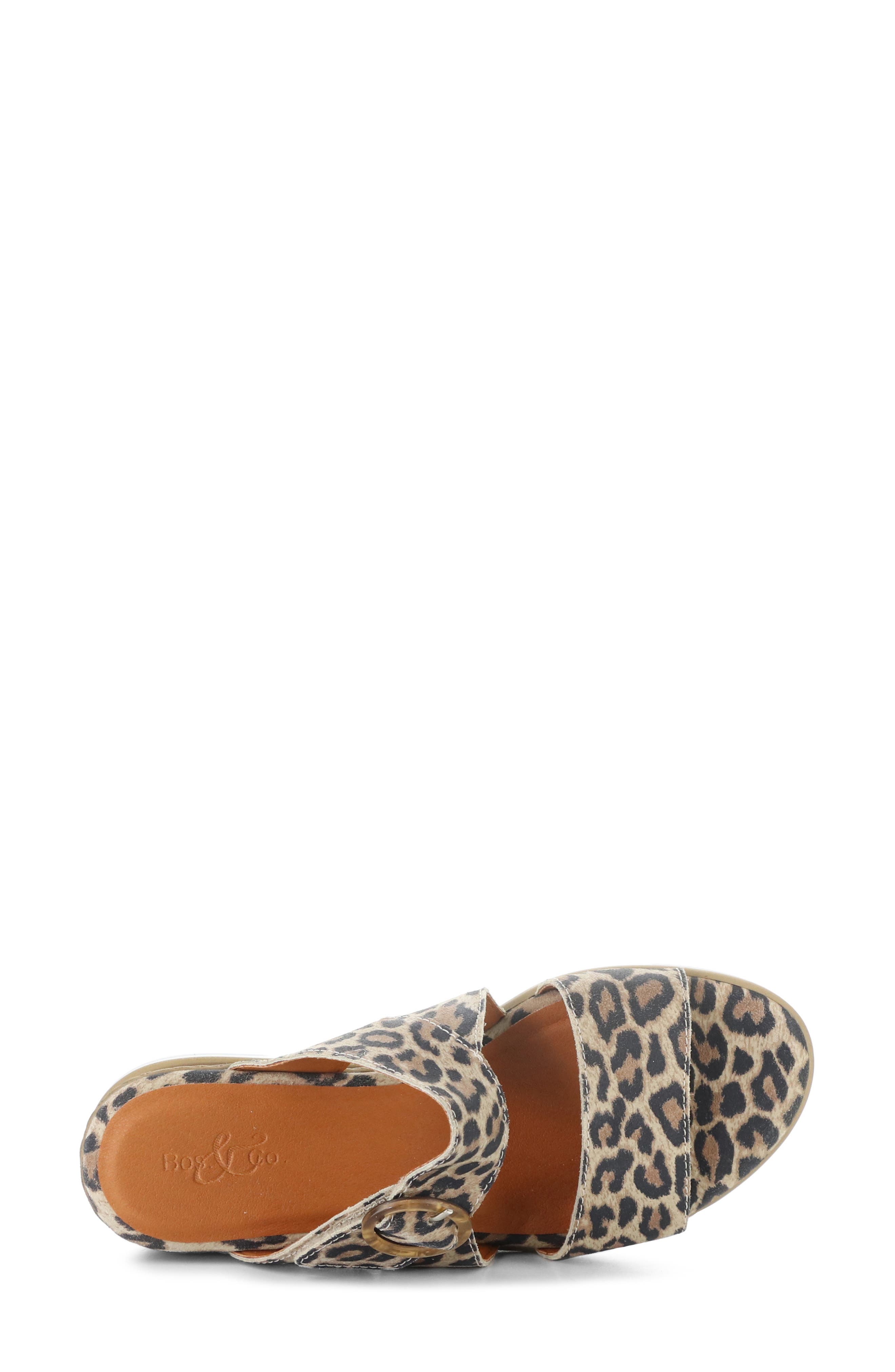 Asha Wedge Sandal, Alternate, color, LEOPARD