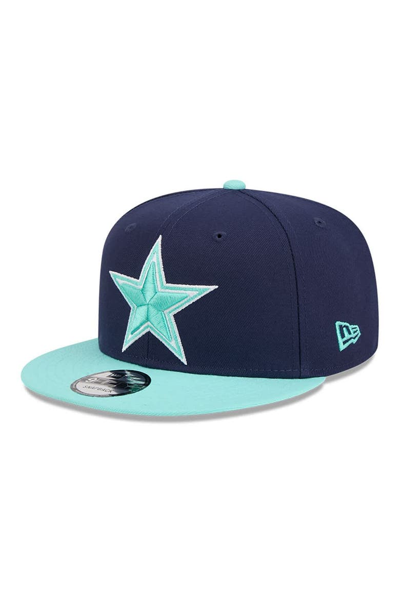 Men's New Era  Navy/Light Blue Dallas Cowboys Two-Tone Color Pack 9FIFTY Snapback Hat, Main, color, Navy