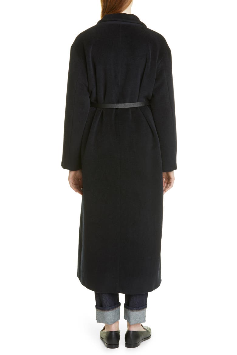 Belted Wool Wrap Coat, Alternate, color, BLUE