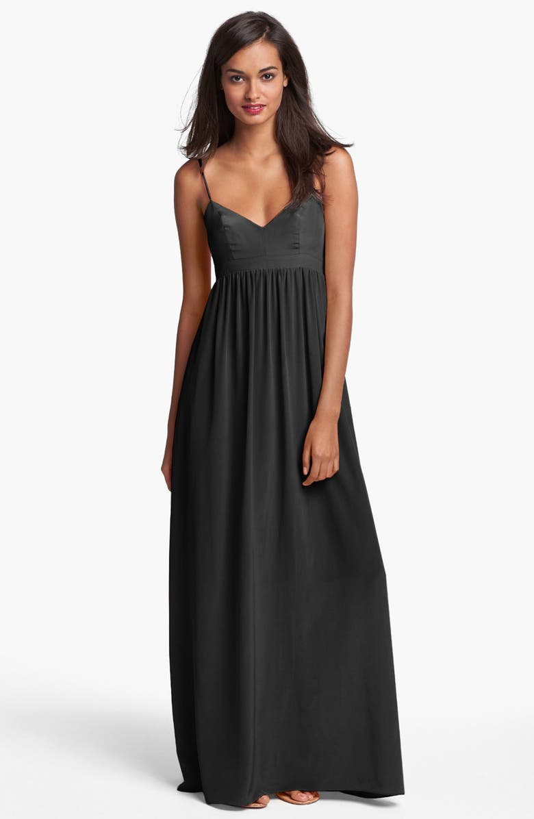 Amanda Uprichard Silk Maxi Dress, Main, color, 