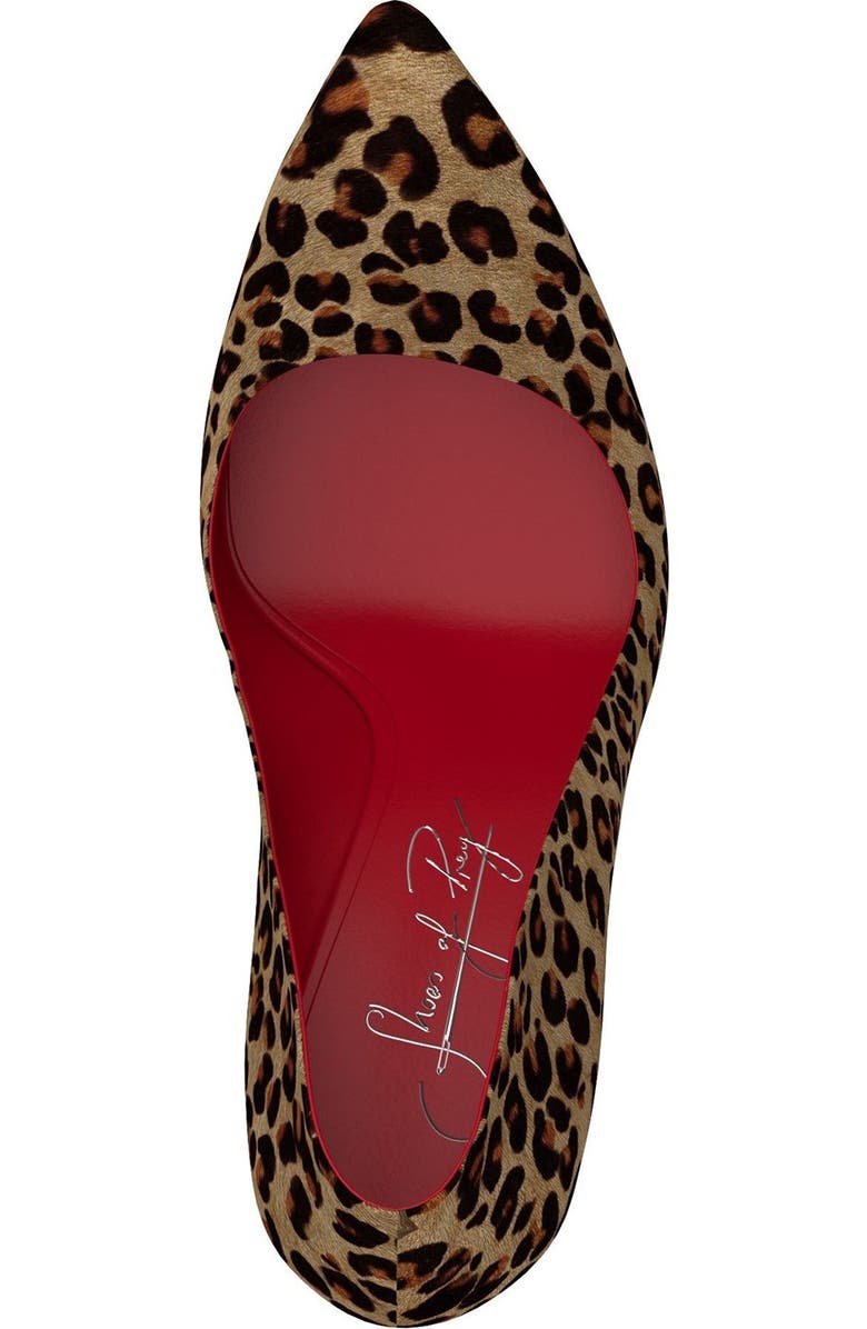 Shoes of Prey Genuine Calf Hair Pointy Toe Pump, Alternate, color,