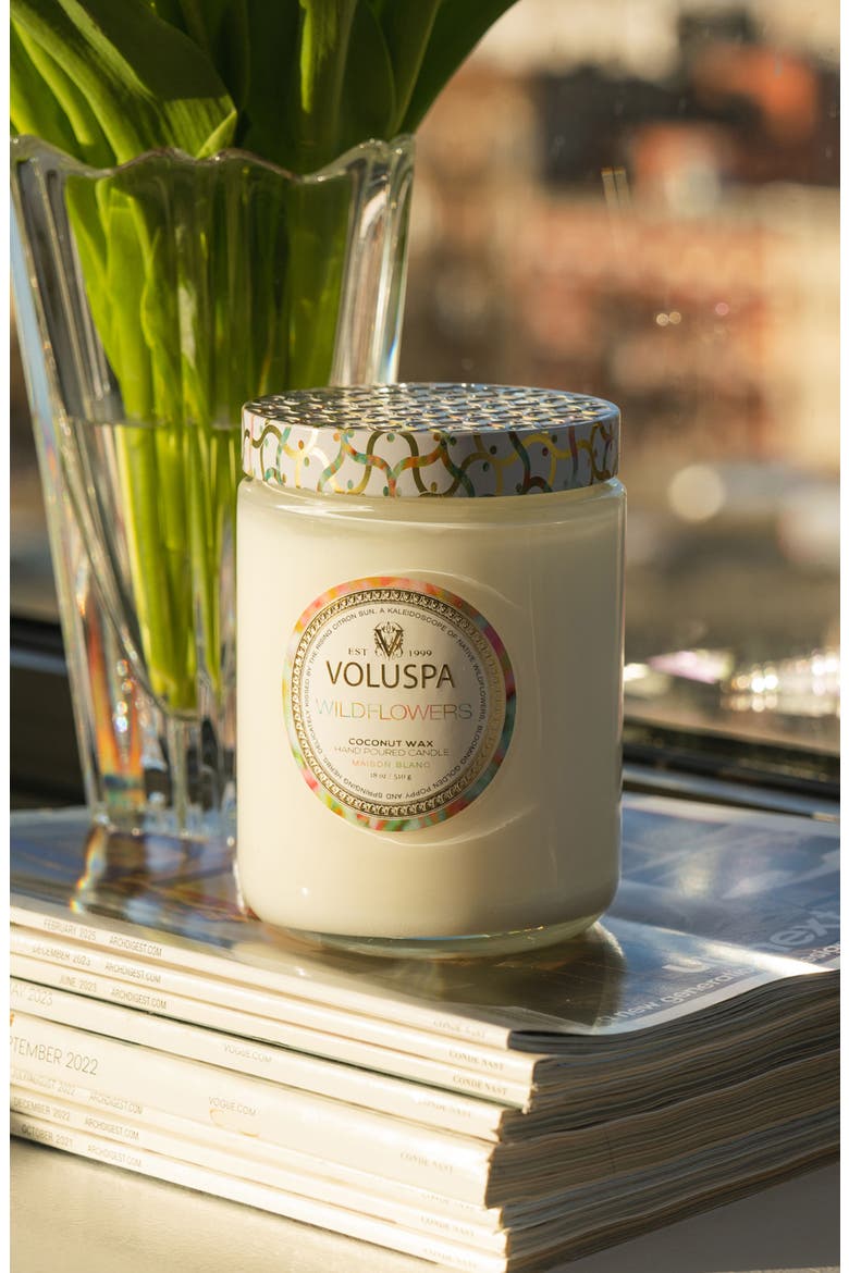 Wildflowers Large Jar Candle, Alternate, color, WILDFLOWERS