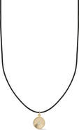 Ember Fine Jewelry 14k Gold Diamond Medallion Cord Necklace