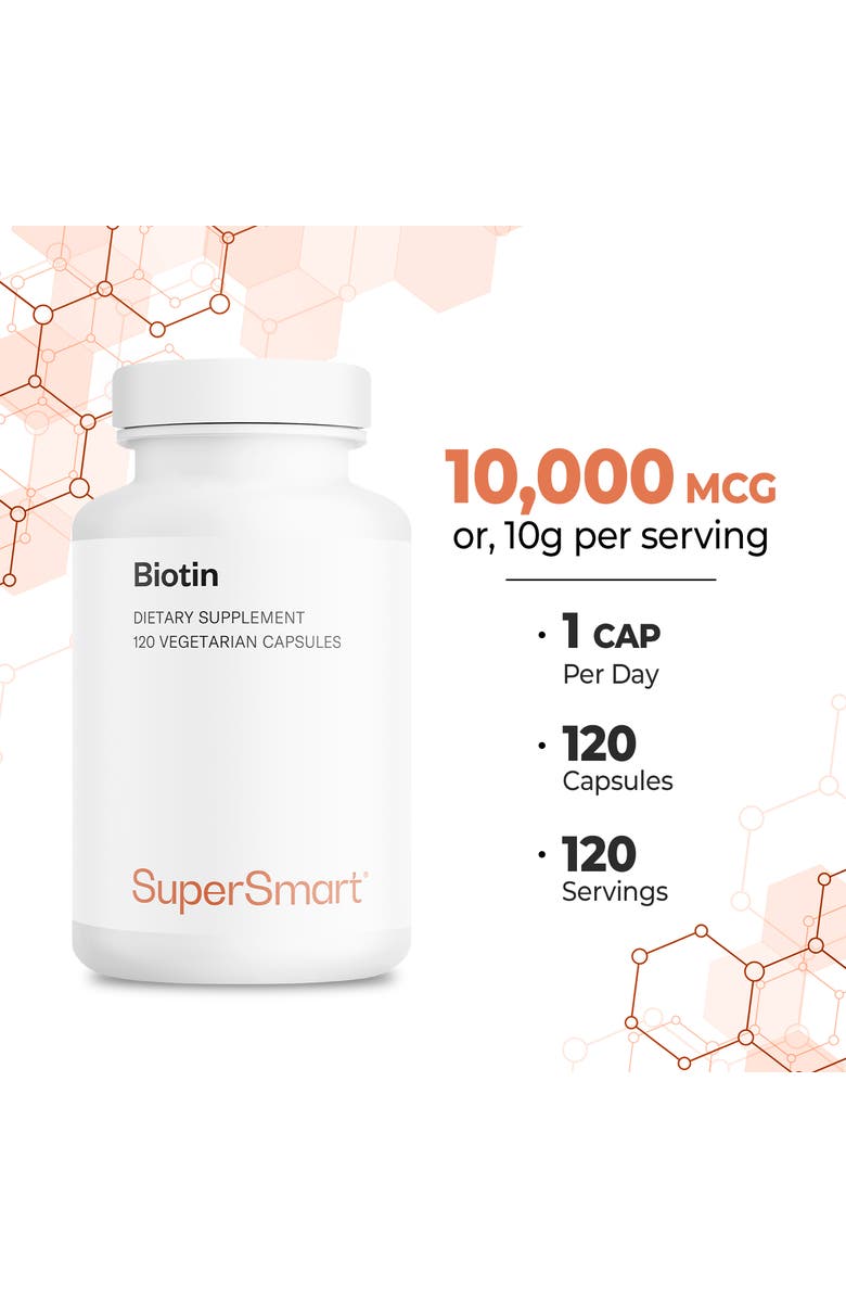 SuperSmart Biotin 10,000mcg / 10g, Alternate, color, NO COLOR