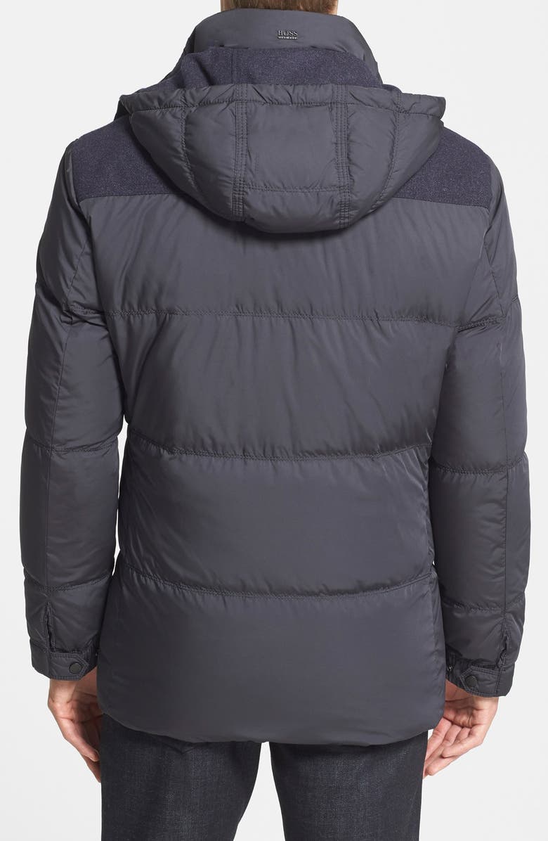 BOSS HUGO BOSS 'Darcon Doen' Mixed Media Quilted Jacket, Alternate, color,