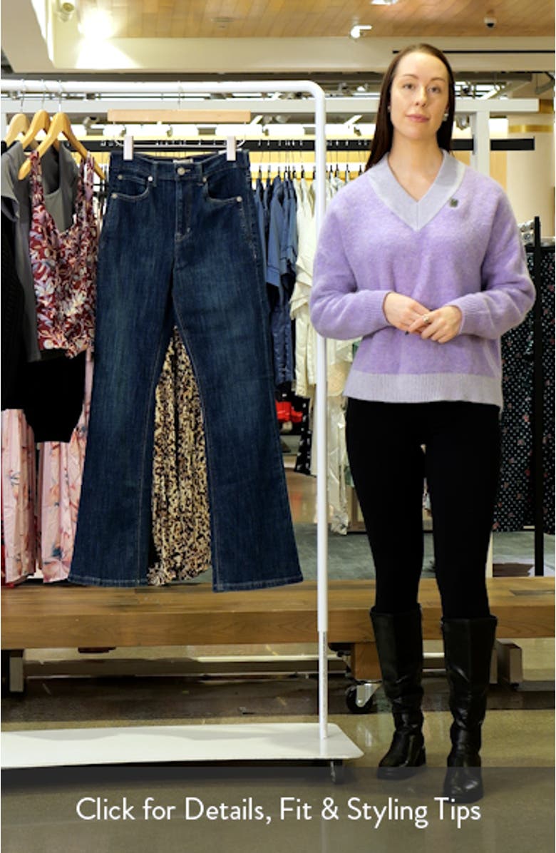 Double Knot High Waist Straight Leg Jeans, sales video thumbnail