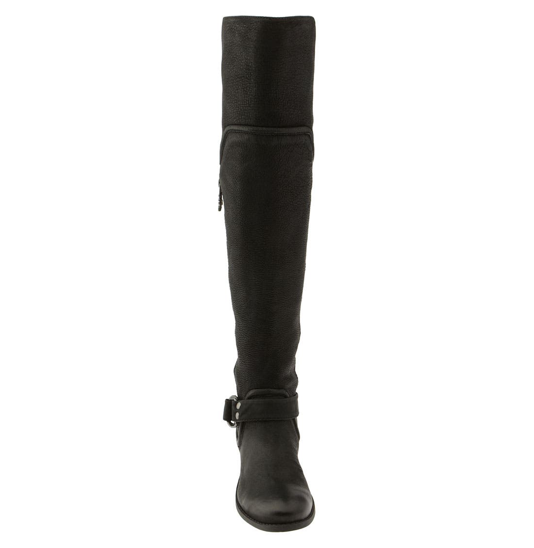 'Leighton' Over the Knee Boot, Alternate, color, BLACK