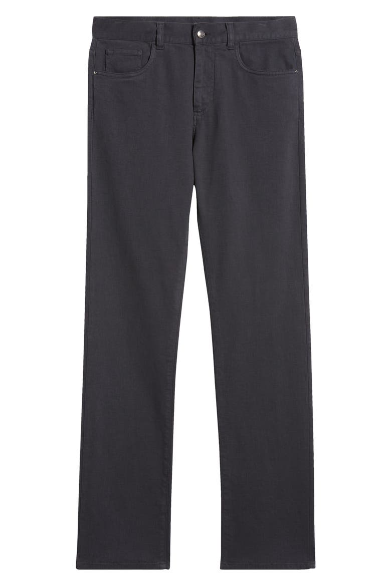 Trim Fit Stretch Denim Jeans, Alternate, color, DARK BLUE