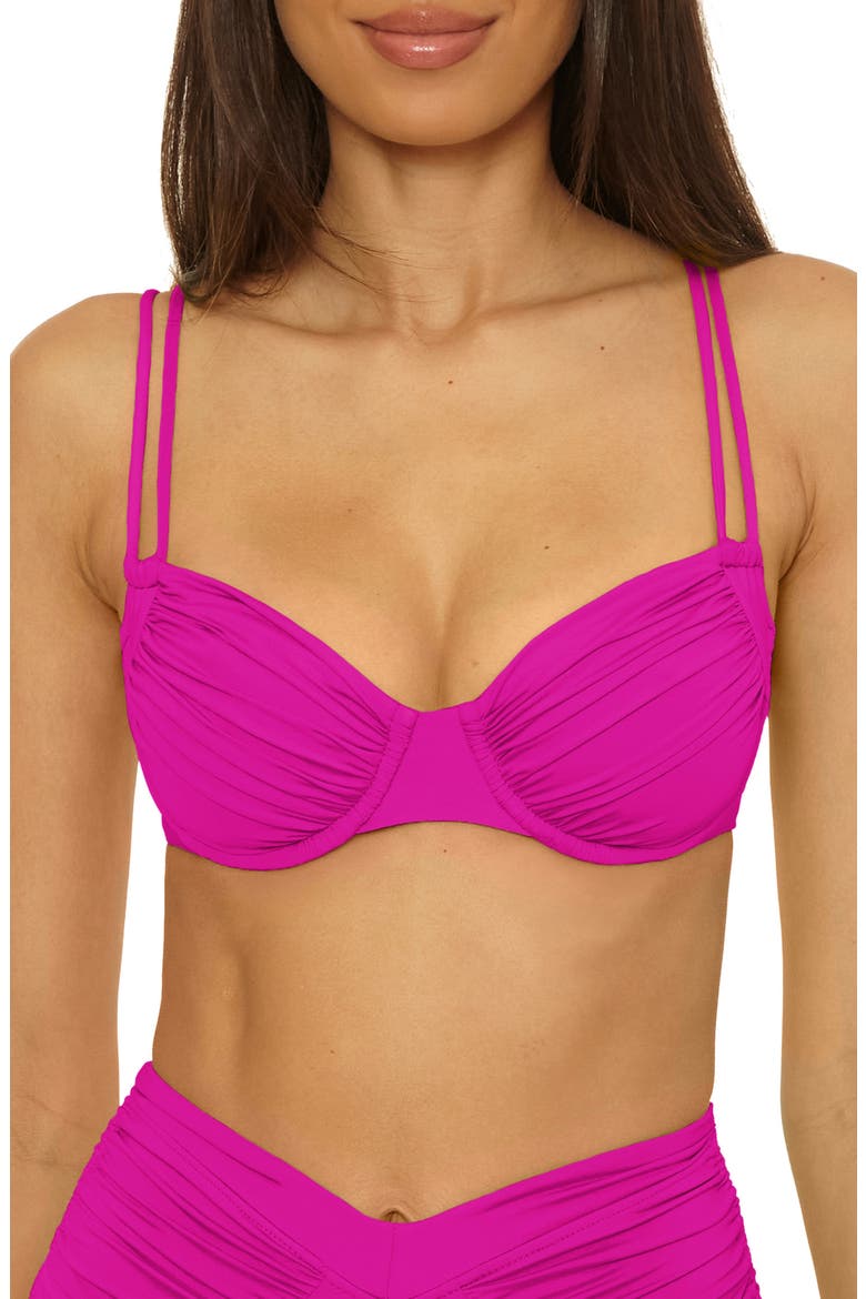 Color Code Underwire Bikini Top, Main, color, HIBISCUS