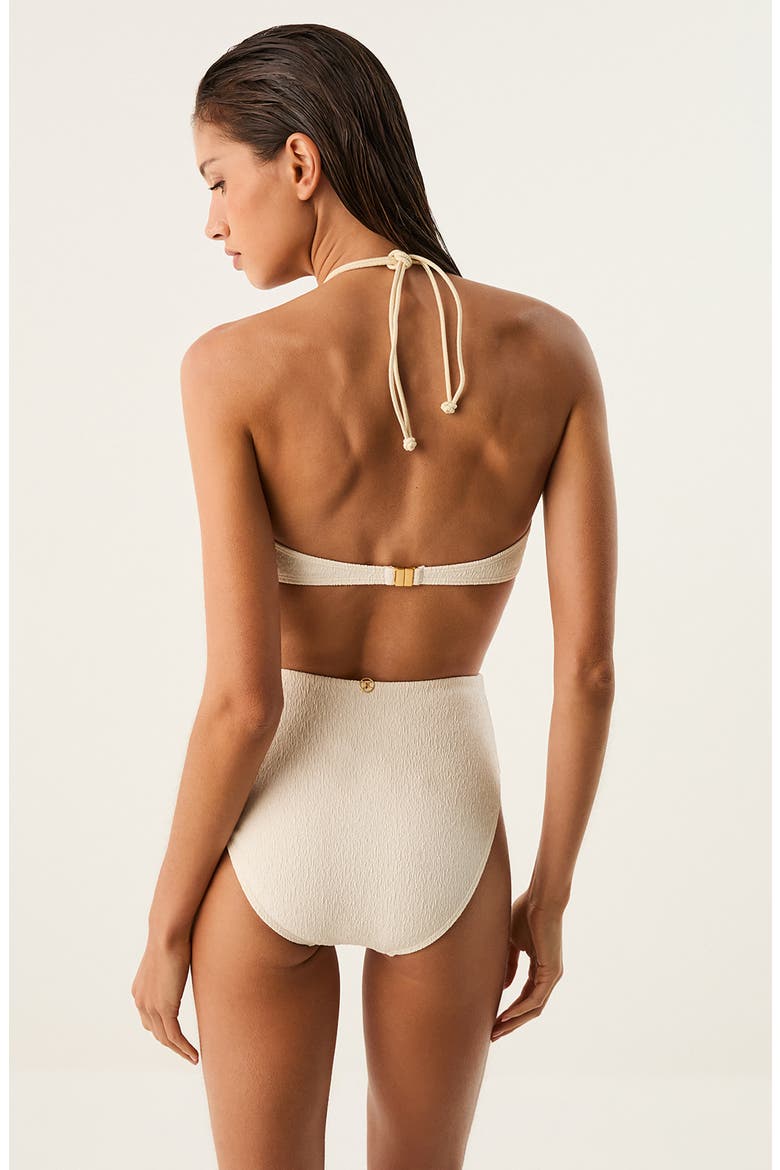 Harper Carol Halter Bikini Top, Alternate, color, WHITE