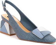 NINETY UNION Multi Color Ornament Slingback Pump With Matching Heel