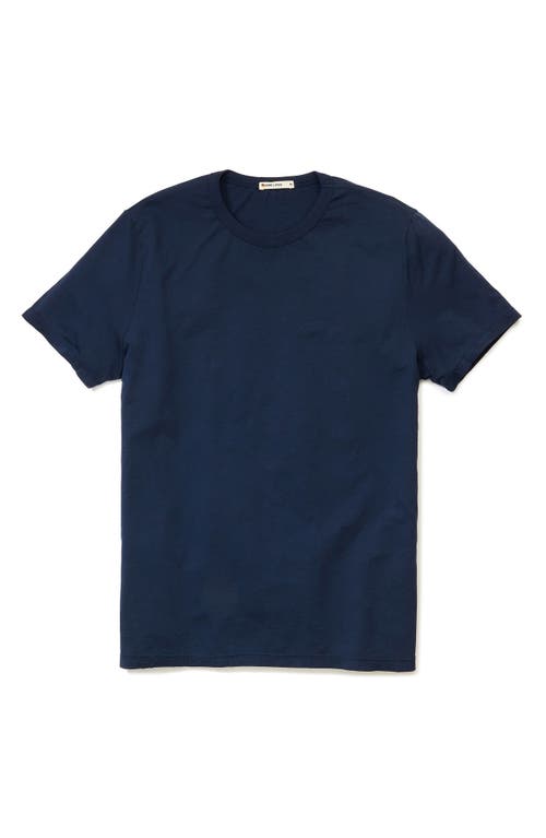 Marine Layer Signature Crewneck T-shirt In Blue