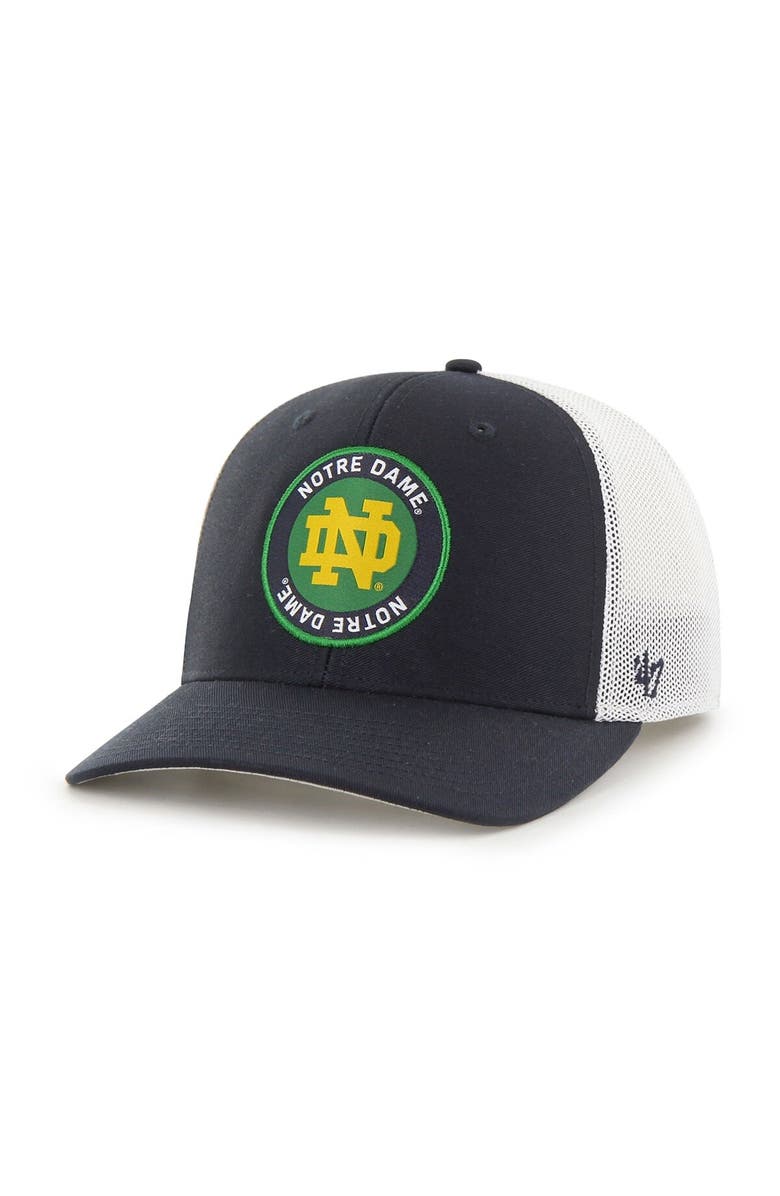 '47 Men's '47 Navy Notre Dame Fighting Irish Unveil Trophy Flex Hat, Main, color,