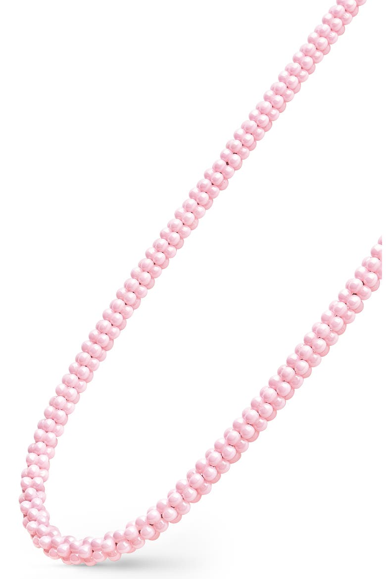 Pink Caviar Ceramic Beaded Necklace (Nordstrom Exclusive), Alternate, color, PINK