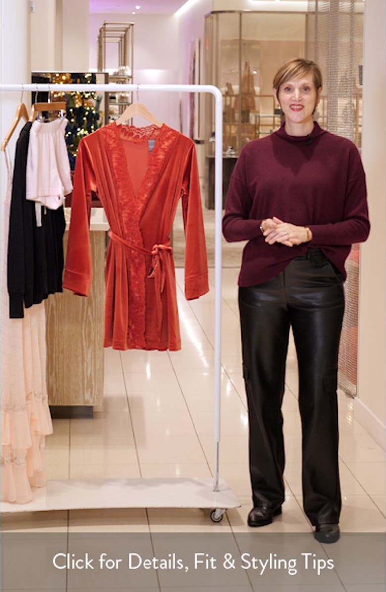 Plush Rush Short Velvet Robe, sales video thumbnail