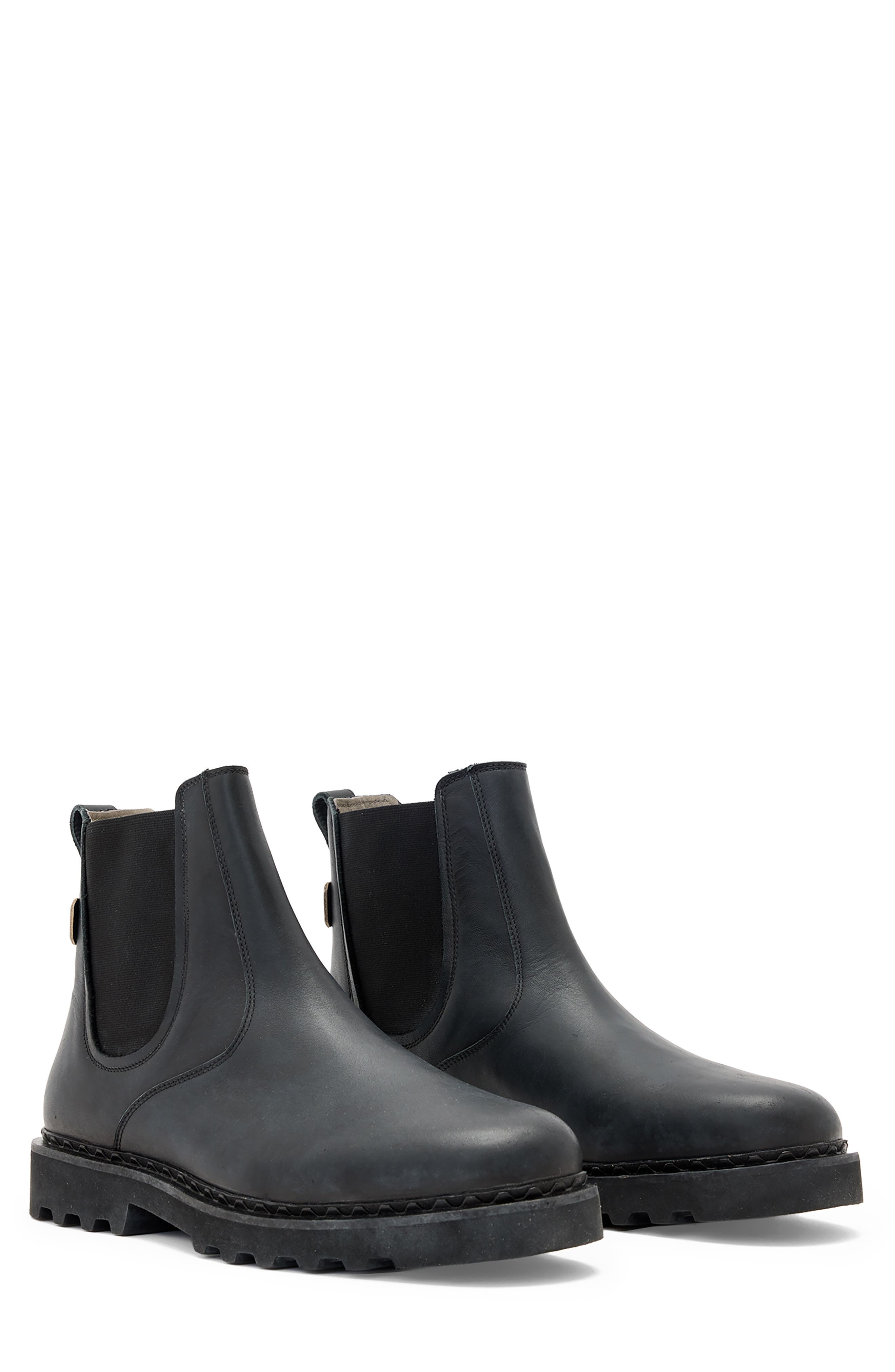 AllSaints Skiff Chelsea Boot, Main, color, Black